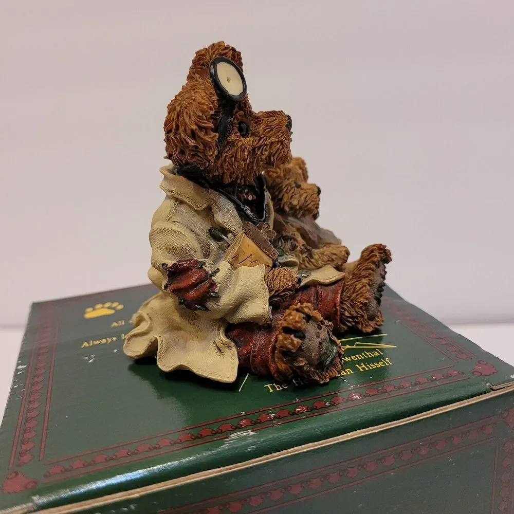 Boyds Bear Figurines, Dr. Harrison Griz...MD,‎ PHD, BUD, Style #228309, 2E/3540